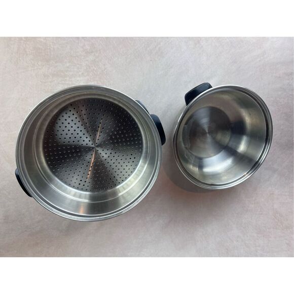 Vintage Townecraft Chef Ware 4 PC Dome Lid, 3 Qt Bottom Pan, Trivet & Stainer - Picture 4 of 7